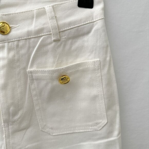 Sailor Mid-Rise Relaxed Demi-Boot Jean in White XS - Picture 16 of 16